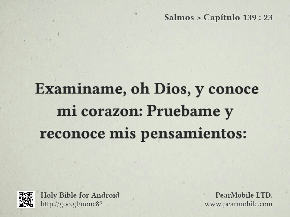 Salmos, Capítulo 139:23